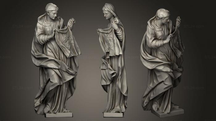 Статуи религиозные (Святая Вероника, STKRL_0091) 3D модель для ЧПУ станка